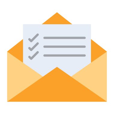 E- posta vektör simgesi. Yazdırma, mobil ve web uygulamaları için kullanılabilir.