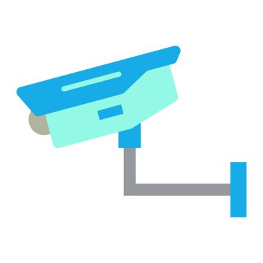 CCTV vektör simgesi. Yazdırma, mobil ve web uygulamaları için kullanılabilir.