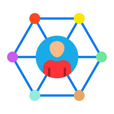 Ağ vektör simgesi. Yazdırma, mobil ve web uygulamaları için kullanılabilir.