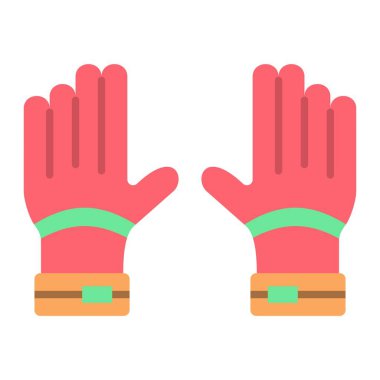 Eldiven vektör simgesi. Yazdırma, mobil ve web uygulamaları için kullanılabilir.
