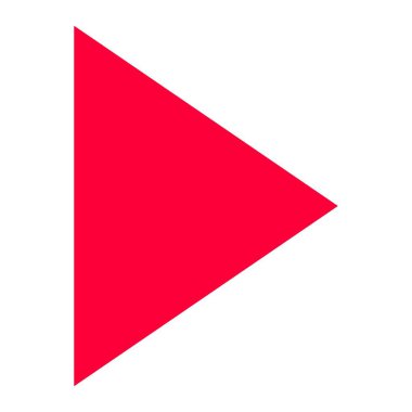 Vektör simgesini çal. Yazdırma, mobil ve web uygulamaları için kullanılabilir.