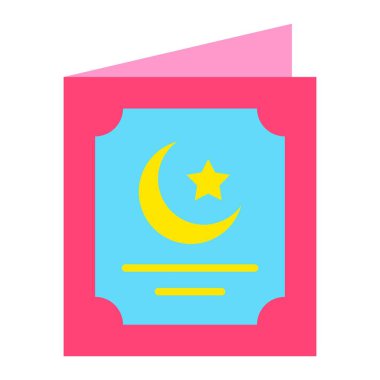 Tebrik kartı vektör simgesi. Yazdırma, mobil ve web uygulamaları için kullanılabilir.