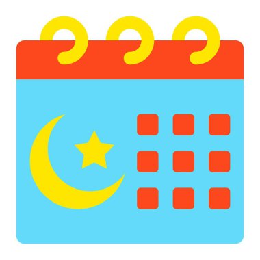 Takvim vektör simgesi. Yazdırma, mobil ve web uygulamaları için kullanılabilir.