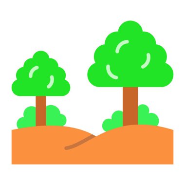 Orman vektör simgesi. Yazdırma, mobil ve web uygulamaları için kullanılabilir.