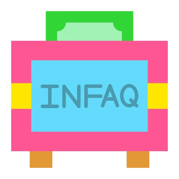 Infaq Vector Icon Can Used Printing Mobile Web Applications — Stock Vector