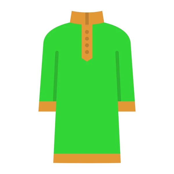 Kurta Vector Icon Can Used Printing Mobile Web Applications — Stock Vector
