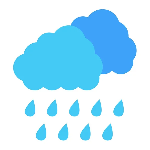 Rainy Vector Icon Can Used Printing Mobile Web Applications — Stock Vector
