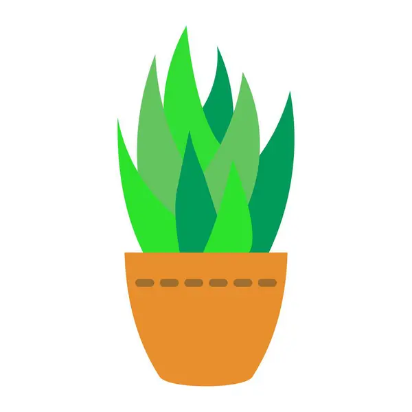 Icona Vettore Vaso Vegetale Può Essere Utilizzato Stampa Applicazioni Mobili — Vettoriale Stock
