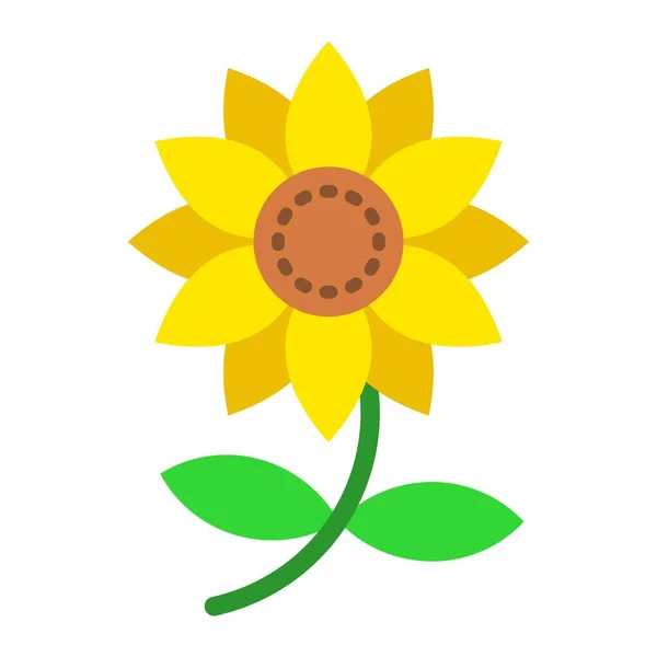 Ikona Wektora Słonecznika Może Być Stosowany Drukowania Aplikacji Mobilnych Webowych — Wektor stockowy