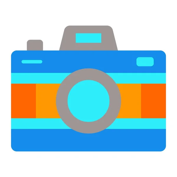 Значок Вектора Камеры Использоваться Печати Мобильных Веб Приложений — стоковый вектор