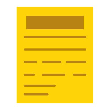 Belge vektör simgesi. Yazdırma, mobil ve web uygulamaları için kullanılabilir.