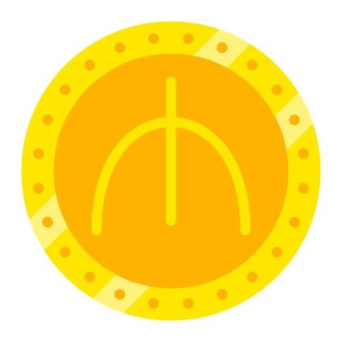 Menat vektör simgesi. Yazdırma, mobil ve web uygulamaları için kullanılabilir.