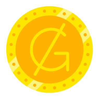 Guarani vektör simgesi. Yazdırma, mobil ve web uygulamaları için kullanılabilir.