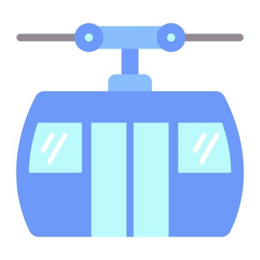 Kablo araba vektör simgesi. Yazdırma, mobil ve web uygulamaları için kullanılabilir.