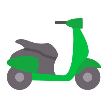 Scooter vektör simgesi. Yazdırma, mobil ve web uygulamaları için kullanılabilir.