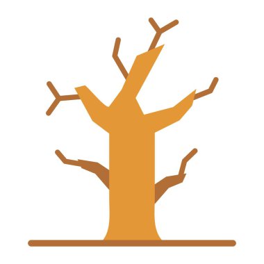 Ölü ağaç vektör simgesi. Yazdırma, mobil ve web uygulamaları için kullanılabilir.