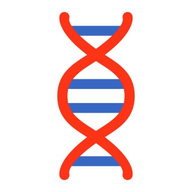 DNA vektör simgesi. Yazdırma, mobil ve web uygulamaları için kullanılabilir.