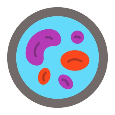 Beyaz Kan Hücresi vektör simgesi. Yazdırma, mobil ve web uygulamaları için kullanılabilir.