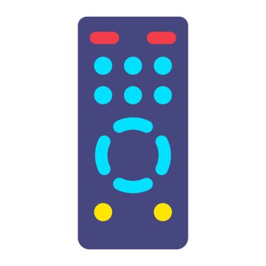 Uzaktan kumanda vektör simgesi. Yazdırma, mobil ve web uygulamaları için kullanılabilir.