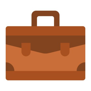 Evrak çantası vektör simgesi. Yazdırma, mobil ve web uygulamaları için kullanılabilir.