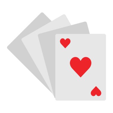 Kart vektör simgesi oynanıyor. Yazdırma, mobil ve web uygulamaları için kullanılabilir.