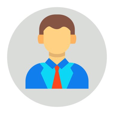 Profil vektör simgesi. Yazdırma, mobil ve web uygulamaları için kullanılabilir.