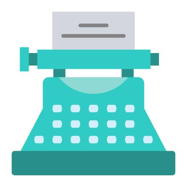 Daktilo vektör simgesi. Yazdırma, mobil ve web uygulamaları için kullanılabilir.