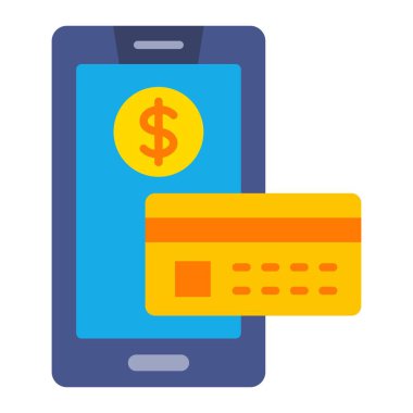 Nakitsiz ödeme vektör simgesi. Yazdırma, mobil ve web uygulamaları için kullanılabilir.