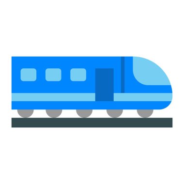 Yüksek hız tren vektör simgesi. Yazdırma, mobil ve web uygulamaları için kullanılabilir.