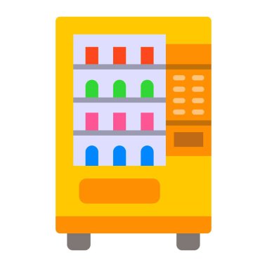 Otomat vektör simgesi. Yazdırma, mobil ve web uygulamaları için kullanılabilir.
