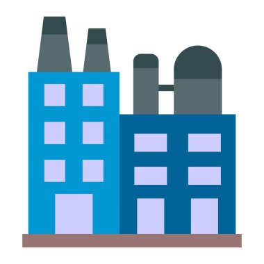 Endüstri vektör simgesi. Yazdırma, mobil ve web uygulamaları için kullanılabilir.