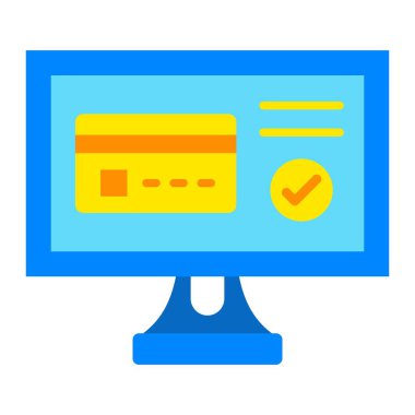 Kart Ödeme vektör simgesi. Yazdırma, mobil ve web uygulamaları için kullanılabilir.