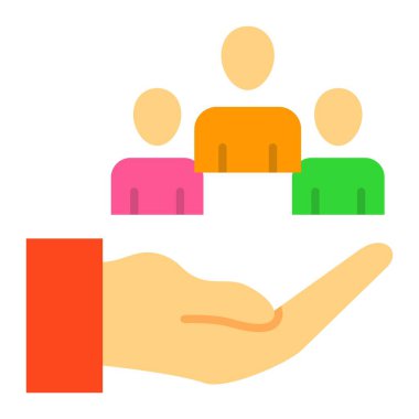 İnsan Kaynakları vektör simgesi. Yazdırma, mobil ve web uygulamaları için kullanılabilir.