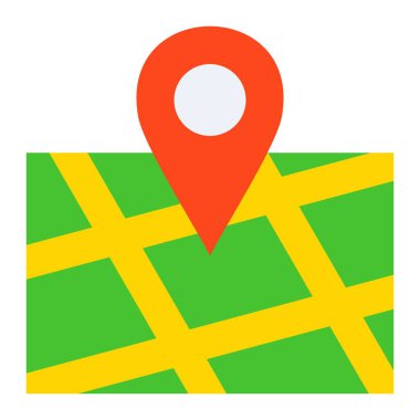 Harita Pin vektör simgesi. Yazdırma, mobil ve web uygulamaları için kullanılabilir.