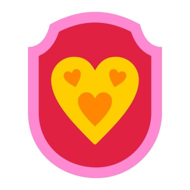 Kalkan vektör simgesi. Yazdırma, mobil ve web uygulamaları için kullanılabilir.