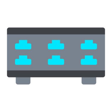 Sunucu Kontrol vektör simgesi. Yazdırma, mobil ve web uygulamaları için kullanılabilir.