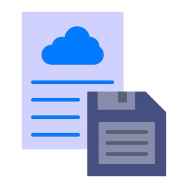 Dosya vektör simgesini kaydet. Yazdırma, mobil ve web uygulamaları için kullanılabilir.