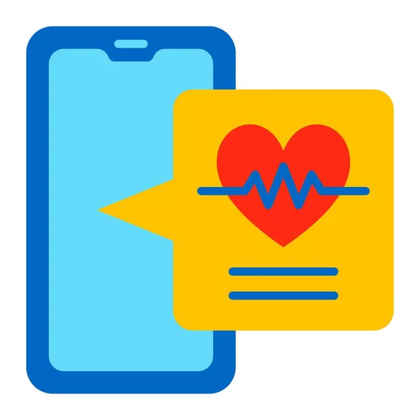 Heart Rate Vector Icon Can Used Printing Mobile Web Applications — Stock Vector