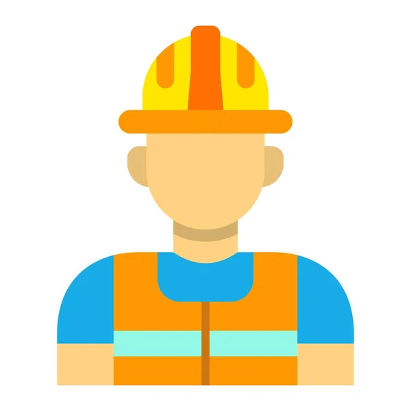 Worker Vector Icon Can Used Printing Mobile Web Applications — Stock Vector