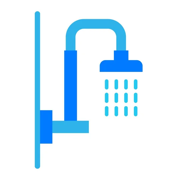Ikona Wektora Prysznica Może Być Stosowany Drukowania Aplikacji Mobilnych Webowych — Wektor stockowy