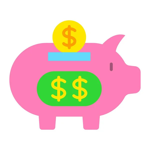 Sparen Sie Geld Vektor Symbol Einsetzbar Für Druck Mobile Anwendungen — Stockvektor