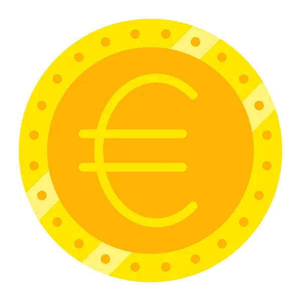 Значок Вектора Евро Использоваться Печати Мобильных Веб Приложений — стоковый вектор