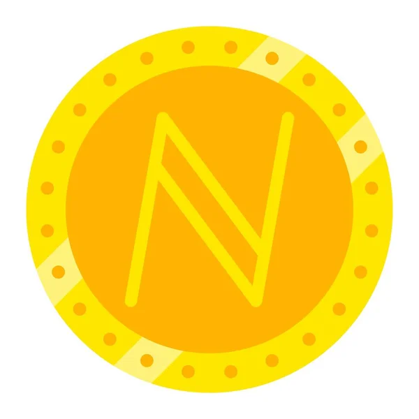 Namecoin Vector Icon Can Used Printing Mobile Web Applications — Stock Vector