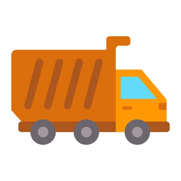 Icône Vectorielle Dump Truck Peut Être Utilisé Pour Impression Les — Image vectorielle