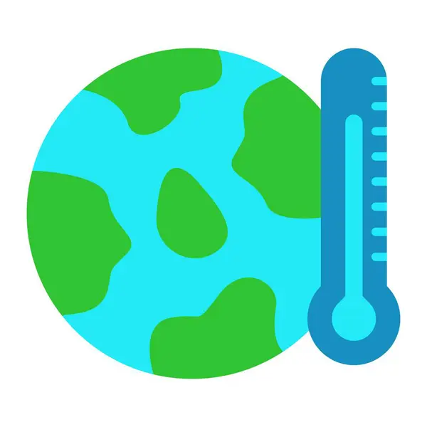 Global Warming Vektor Ikon Kan Användas För Utskrifter Mobiler Och — Stock vektor