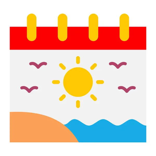 Summer Vector Icon Can Used Printing Mobile Web Applications — Stock Vector