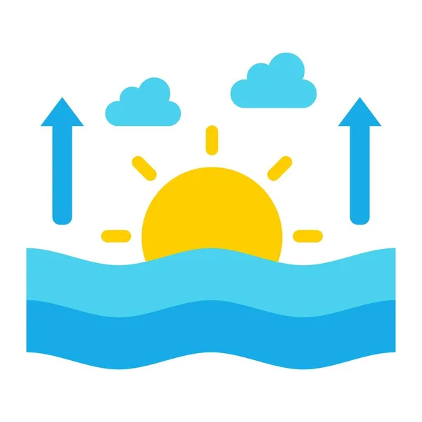 Sunrise Vector Icon Can Used Printing Mobile Web Applications — Stock Vector