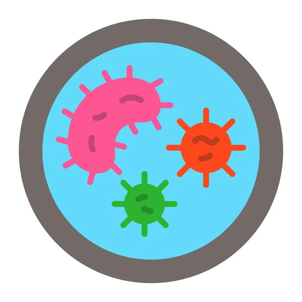 Bacterias Vector Icono Puede Utilizar Para Aplicaciones Impresión Móviles Web — Vector de stock