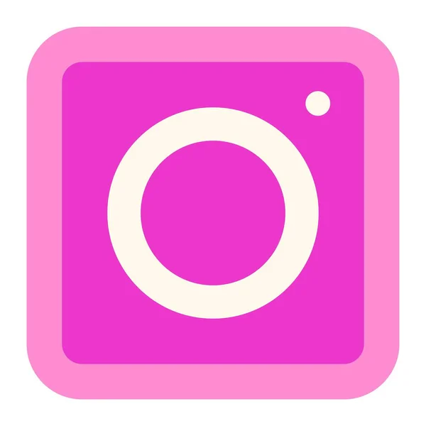 Instagram Icono Vector Puede Utilizar Para Aplicaciones Impresión Móviles Web — Archivo Imágenes Vectoriales