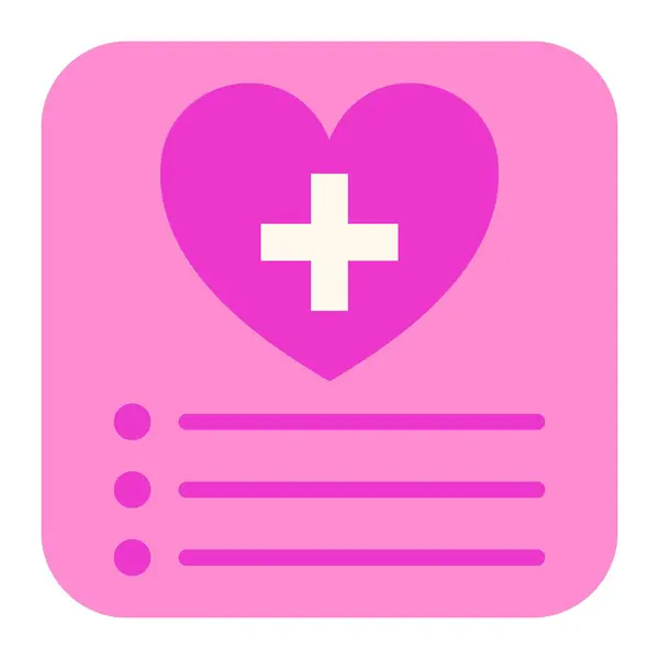 Daily Health App Vektor Symbol Einsetzbar Für Druck Mobile Anwendungen — Stockvektor